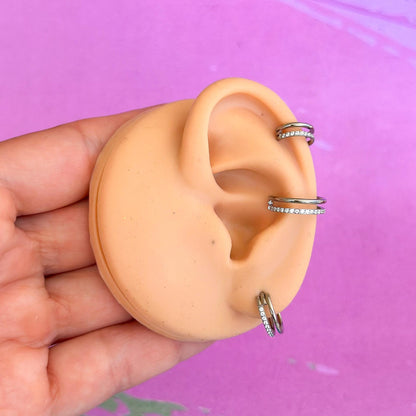 Titanium zircon double hinged segment