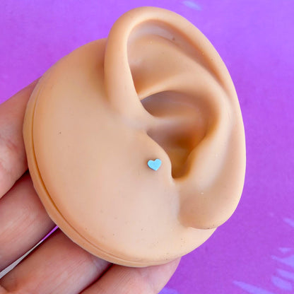 Titanium shapes internally threaded flatback