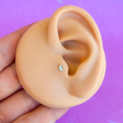 Titanium shapes internally threaded flatback