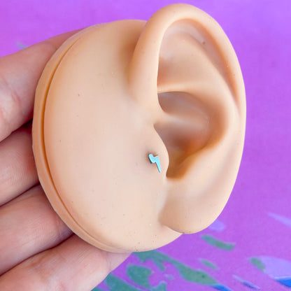 Titanium shapes internally threaded flatback