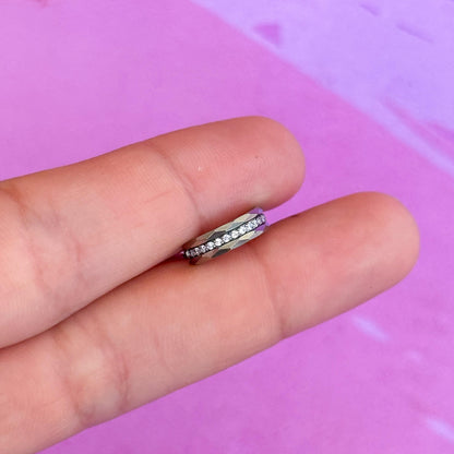 Titanium textured zircon hinged segment