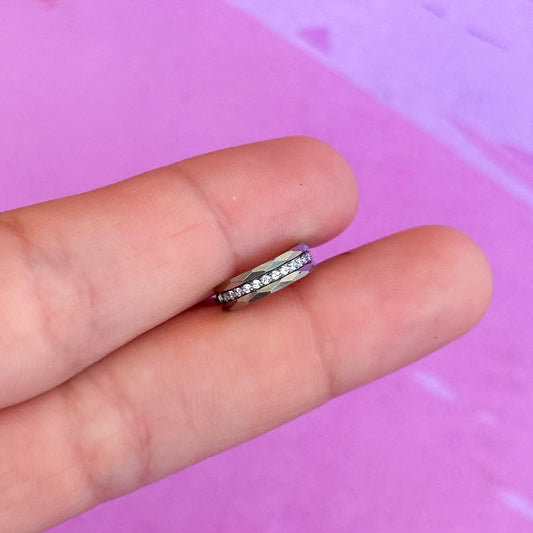 Titanium textured zircon hinged segment
