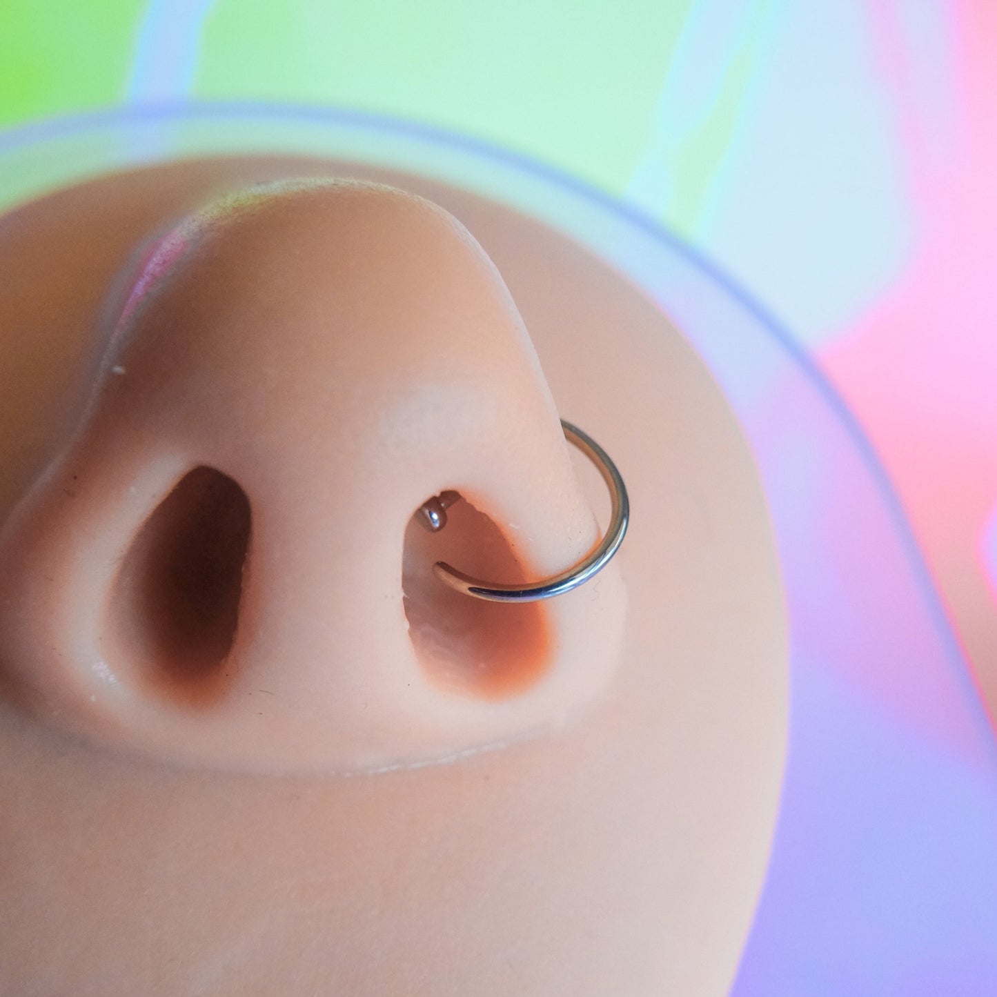 Titanium nose g-ring shape