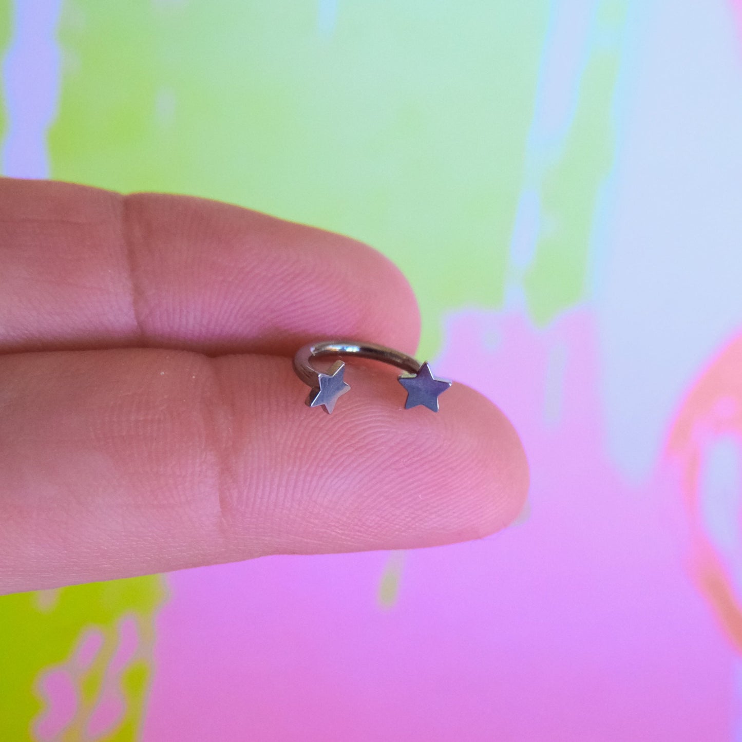 Titanium shapes internally threaded horseshoe