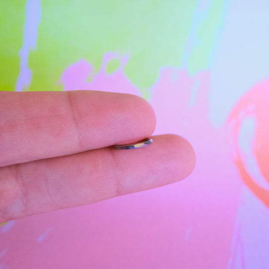 Titanium faceted cut hinged segment