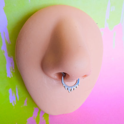 Titanium flame hinged segment