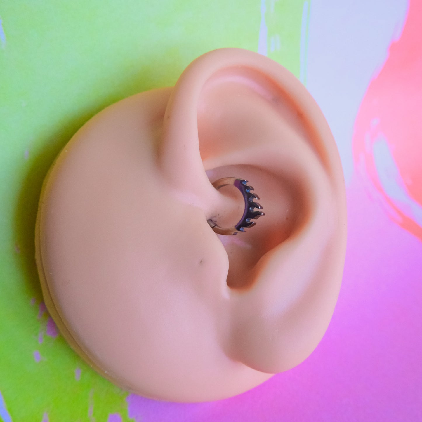 Titanium flame hinged segment