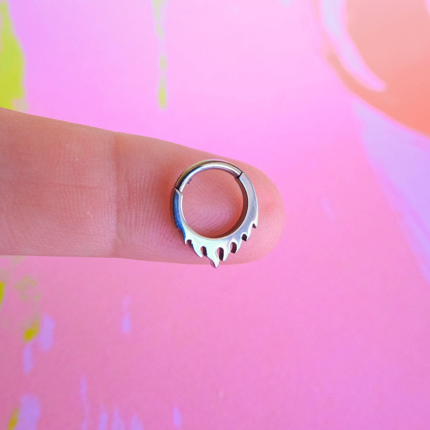 Titanium flame hinged segment