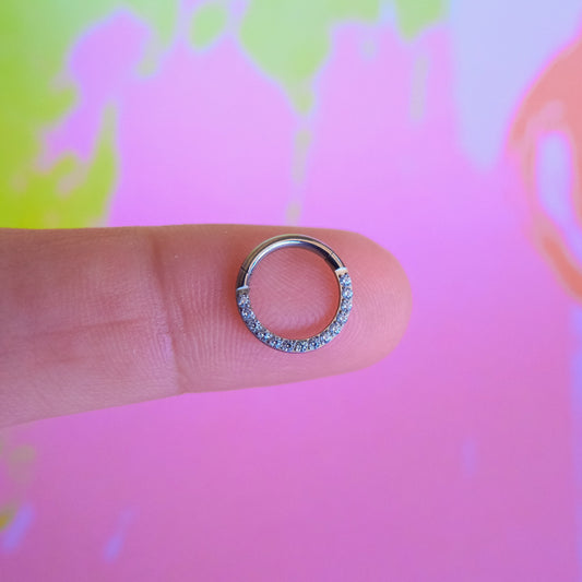 Titanium zircon front hinged segment