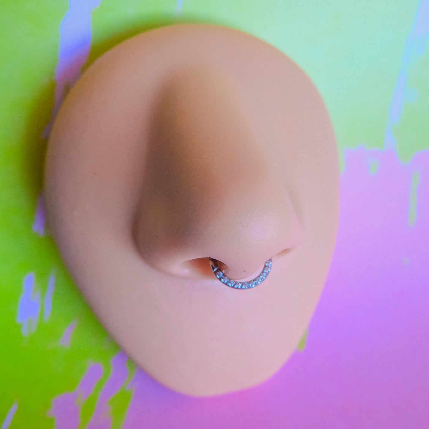 Titanium zircon front hinged segment