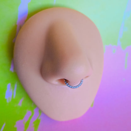 Titanium zircon front hinged segment