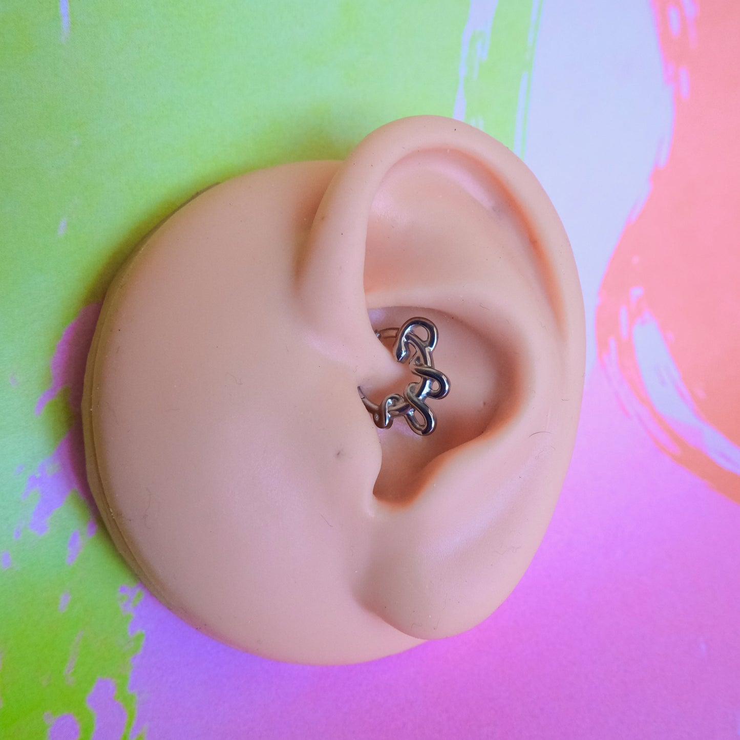 Titanium snake hinged segment